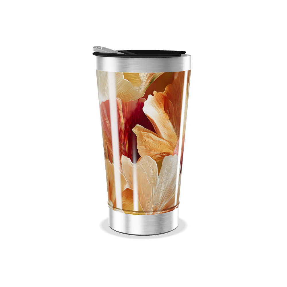 Copo Térmico - Floral Colorido Aço Inox