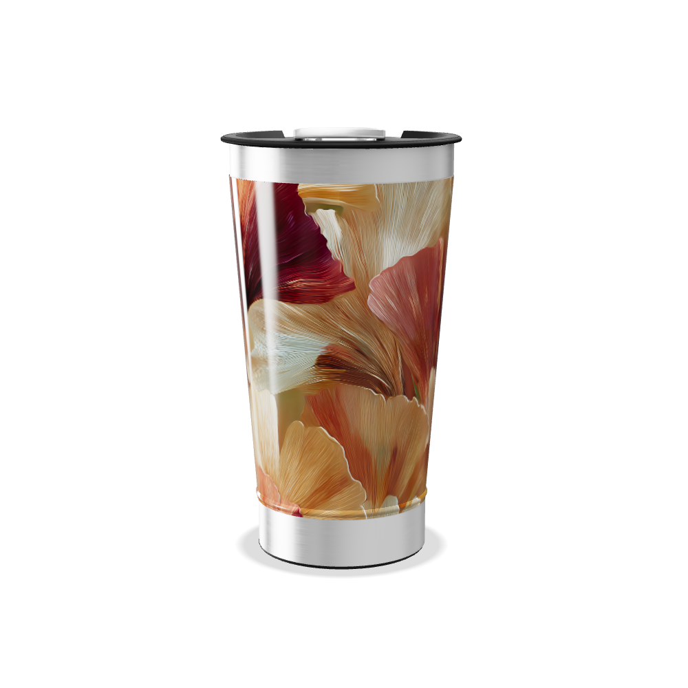 Copo Térmico - Floral Colorido Aço Inox