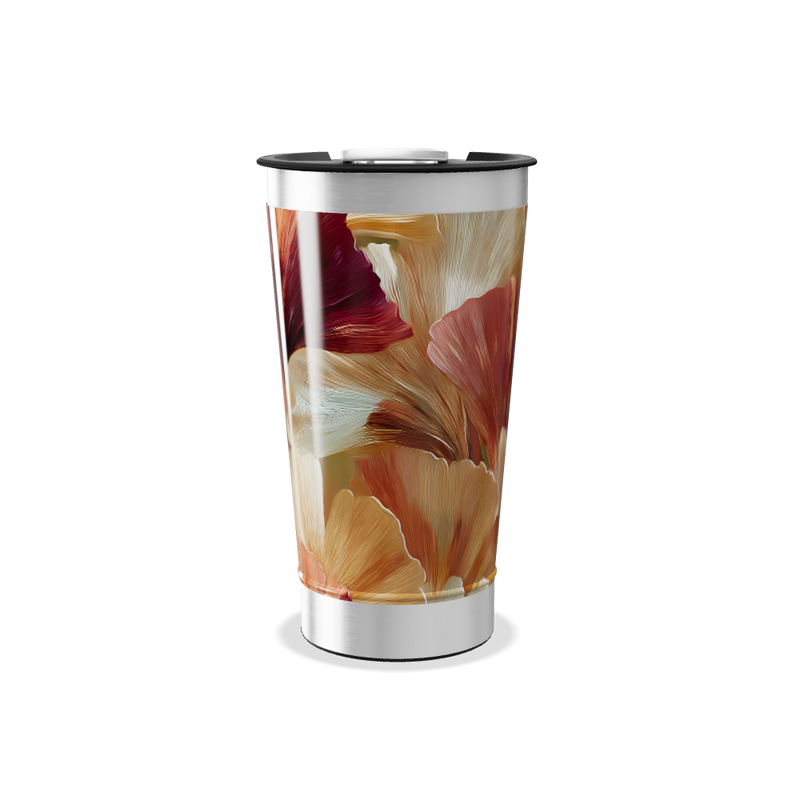 Copo Térmico - Floral Colorido Aço Inox