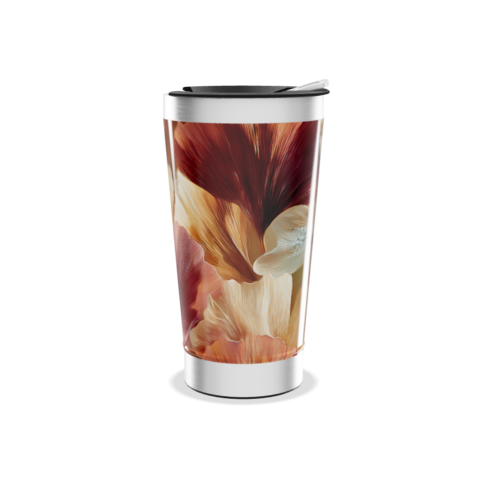 Copo Térmico - Floral Colorido Aço Inox