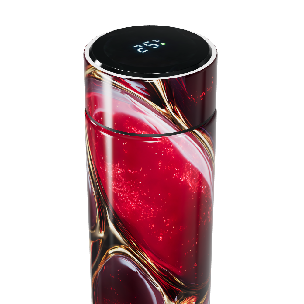 Garrafa Térmica Touch - Vermelha com design elegante