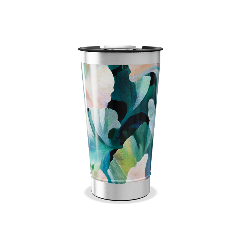 Copo Térmico - Floral colorido aço inox