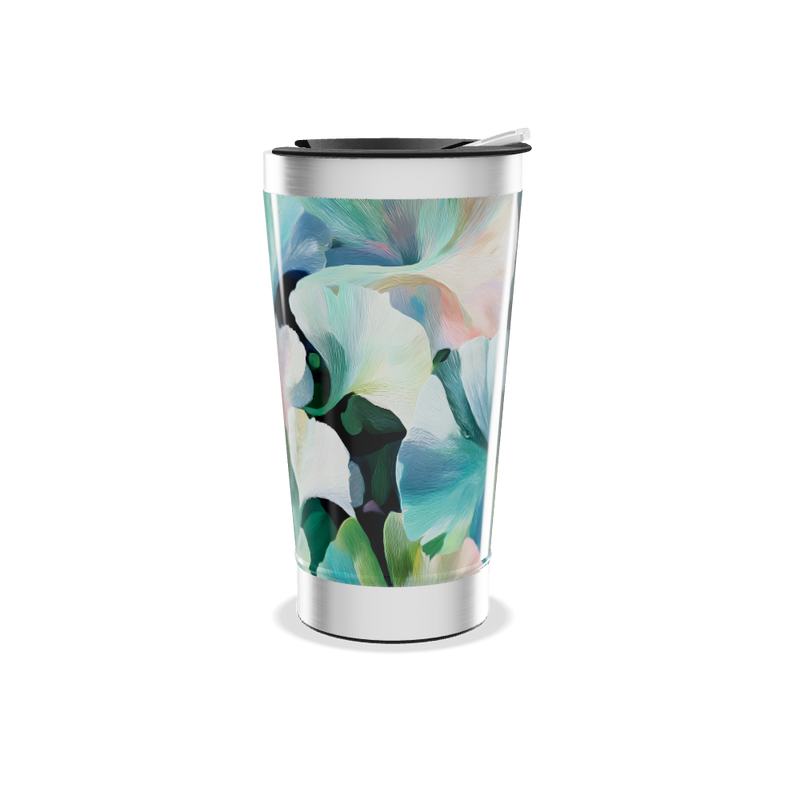 Copo Térmico - Floral colorido aço inox