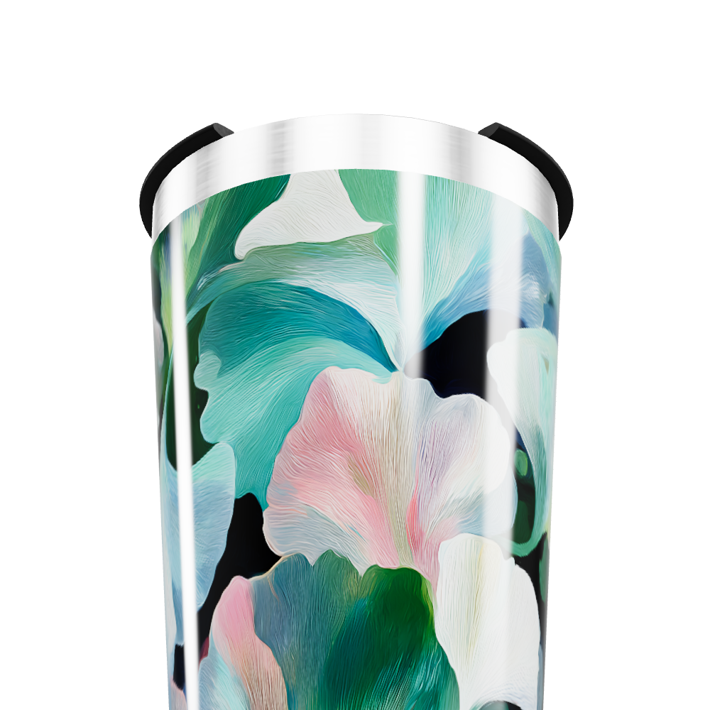 Copo Térmico - Floral colorido aço inox