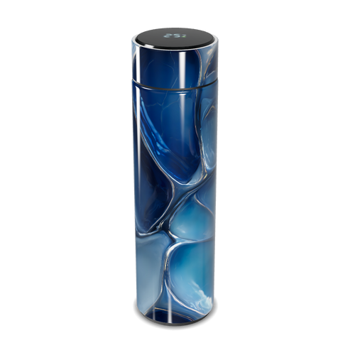 Garrafa Térmica Touch - Azul Marmorizado Digital