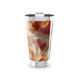Copo Térmico - Floral com Tampa Branca