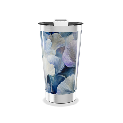 Copo Térmico - Estampa Floral Azul
