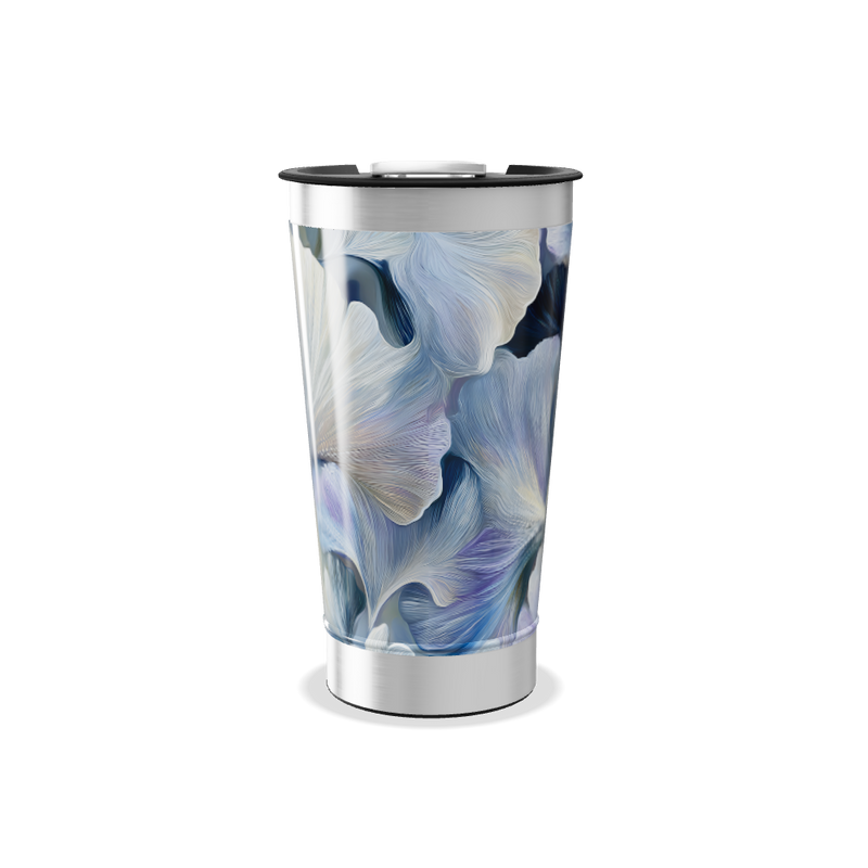 Copo Térmico - Estampa Floral Azul