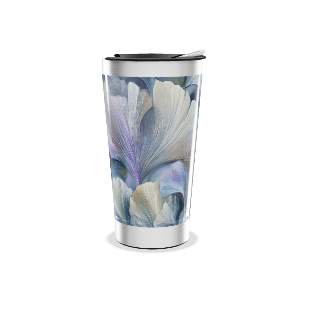 Copo Térmico - Estampa Floral Azul