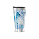 Copo Térmico - Azul com Estampa Abstrata