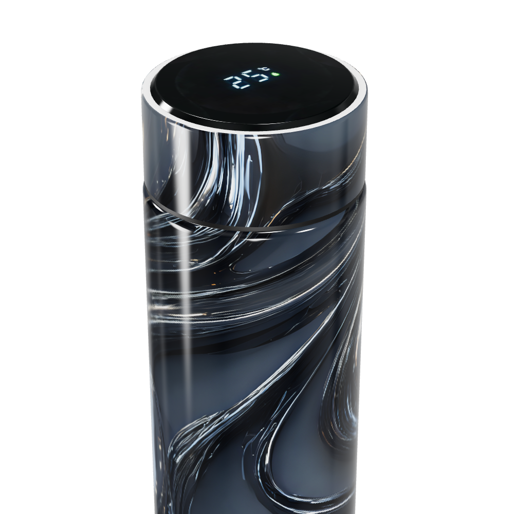 Garrafa Térmica Touch - Design Preto Metálico