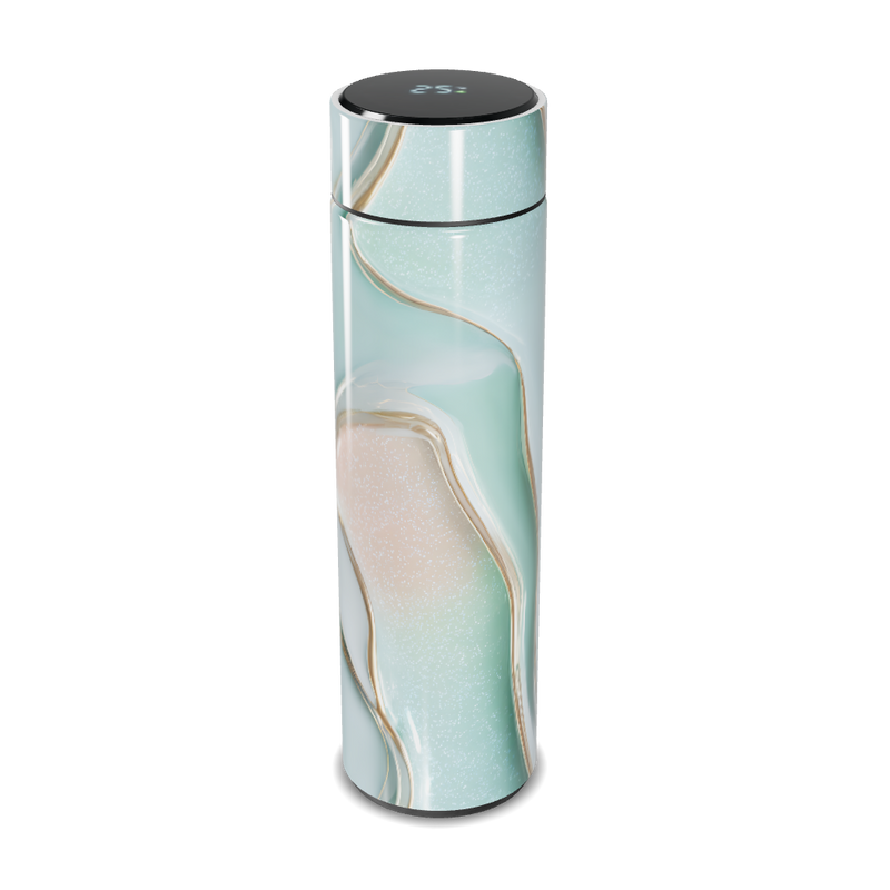 Garrafa Térmica Touch - Mármore Verde Digital