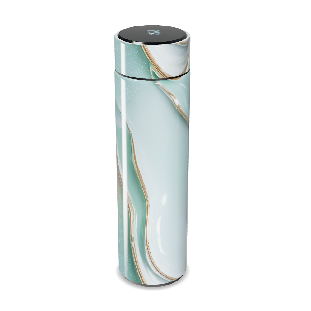 Garrafa Térmica Touch - Mármore Verde Digital