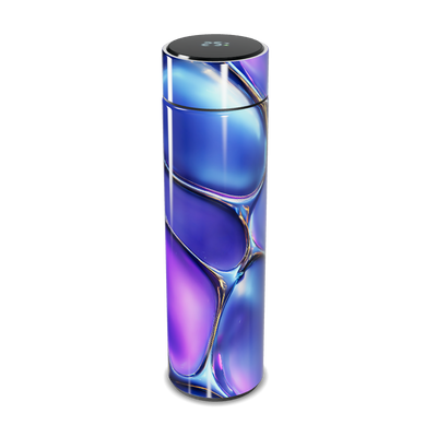 Garrafa Térmica Touch - Azul Metálico LED