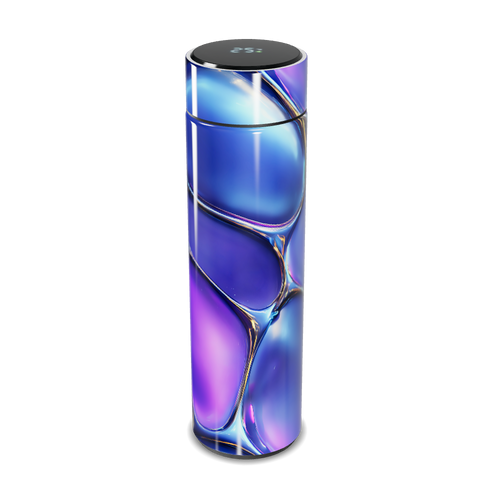 Garrafa Térmica Touch - Azul Metálico LED