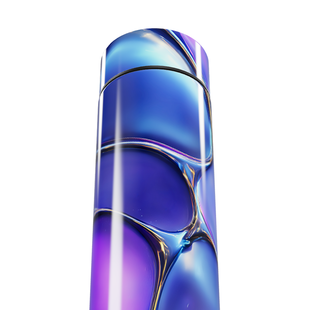 Garrafa Térmica Touch - Azul Metálico LED