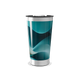 Copo Térmico - Azul Inox Abstrato