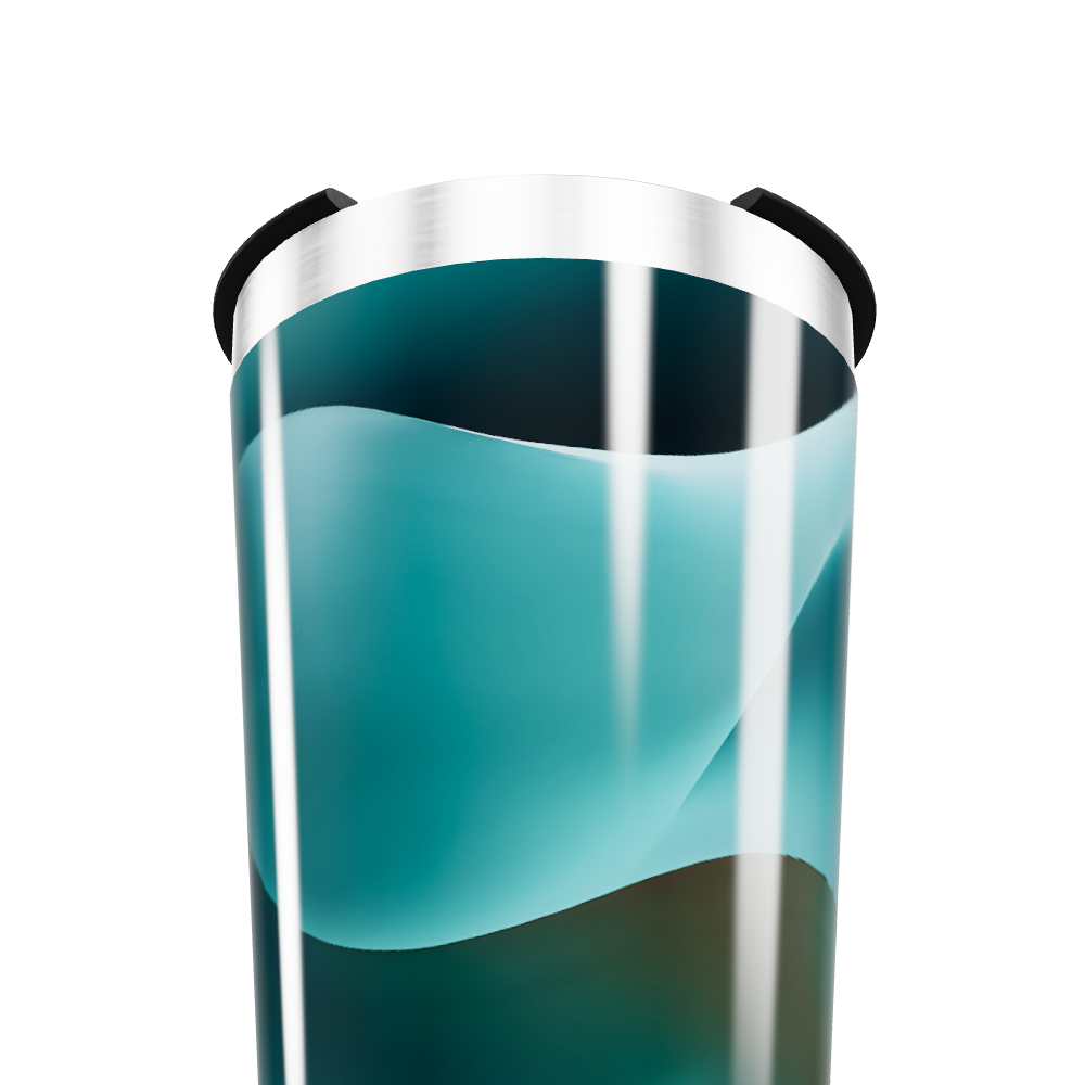 Copo Térmico - Azul Inox Abstrato