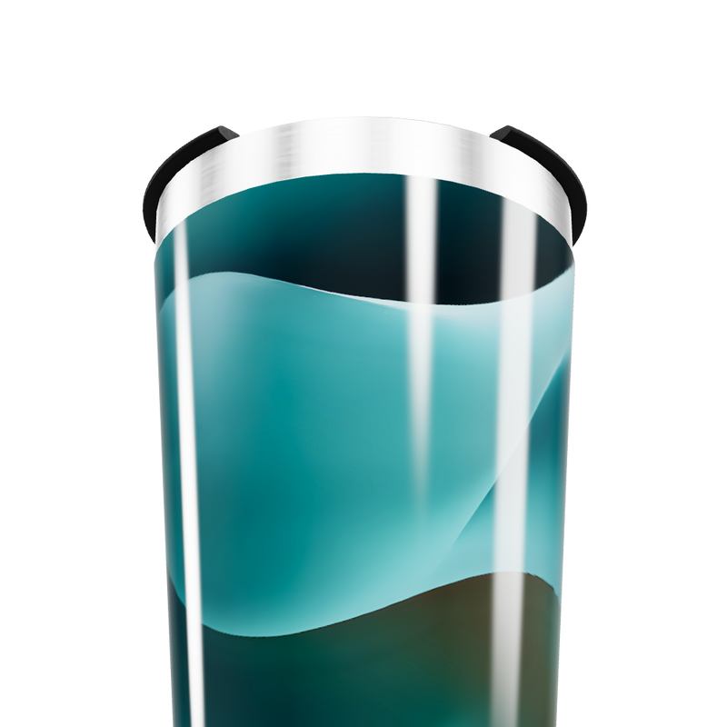 Copo Térmico - Azul Inox Abstrato