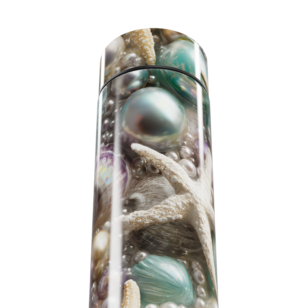 Garrafa Térmica Touch - Estampa Marítima Perolada