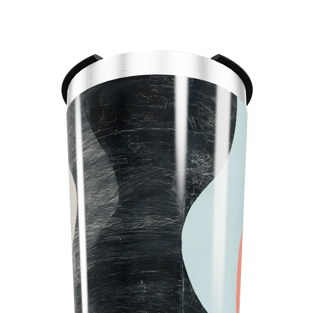 Copo Térmico - Preto Mármore Aço Inox