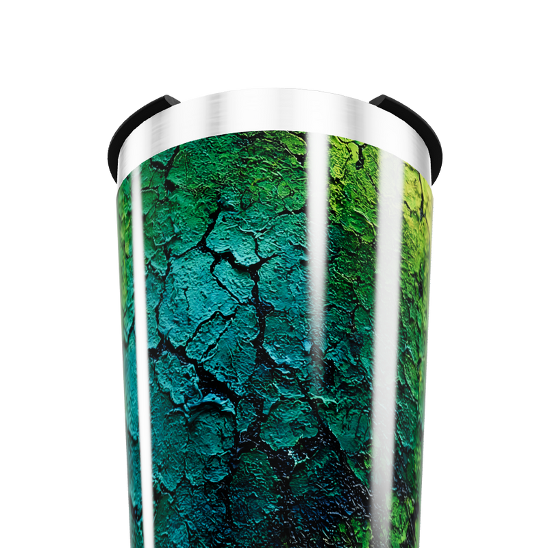 Copo Térmico - Textura Verde Azul