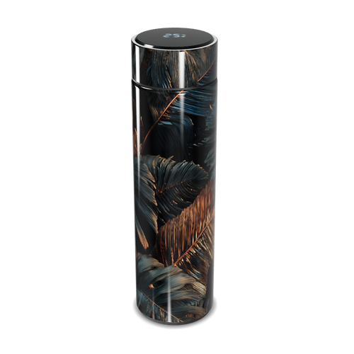 Garrafa Térmica Touch - Design Folhas Elegantes