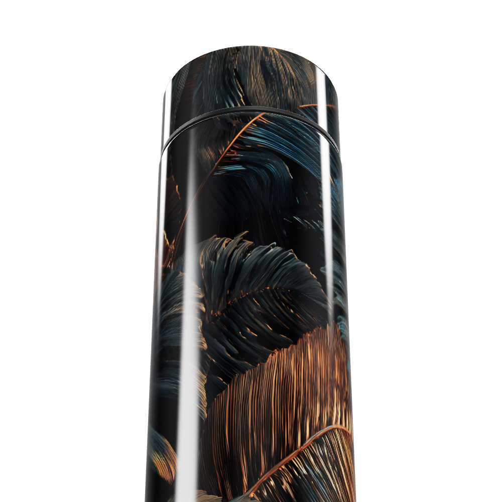 Garrafa Térmica Touch - Design Folhas Elegantes