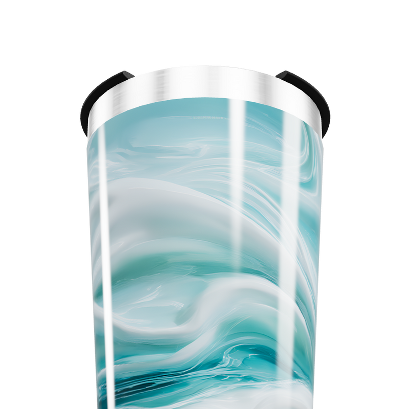 Copo Térmico - Azul Marmorizado Aço Inox