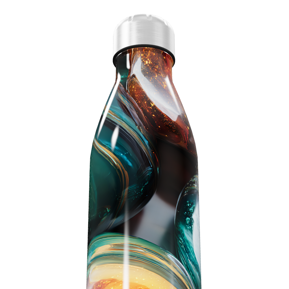 Garrafa Inox - Estampa Multicolorida