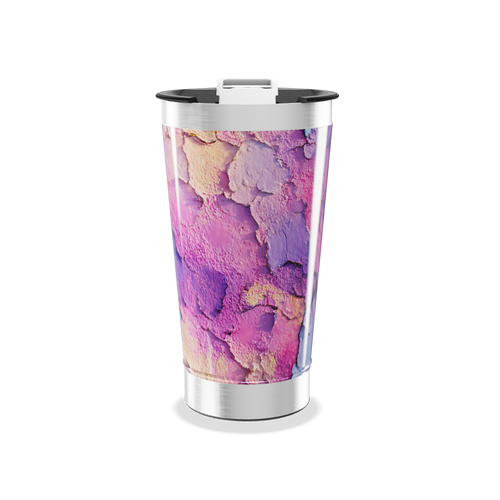 Copo Térmico - Estampa Texturizada Roxa