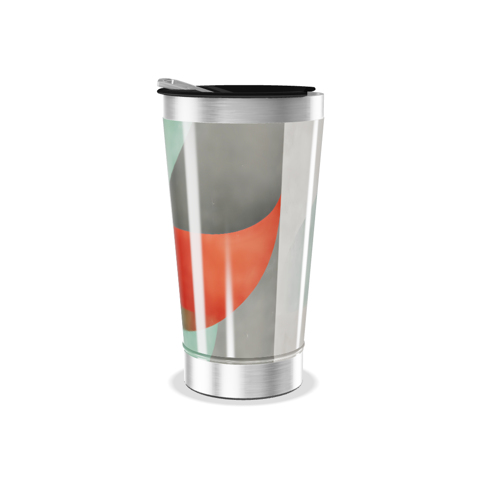 Copo Térmico - Estampa Abstrata Colorida