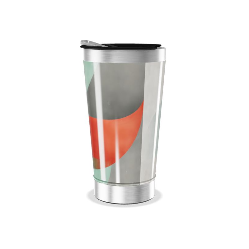 Copo Térmico - Estampa Abstrata Colorida
