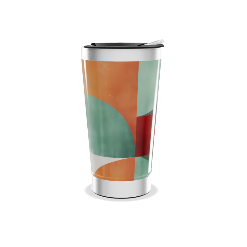 Copo Térmico - Estampa Abstrata Colorida