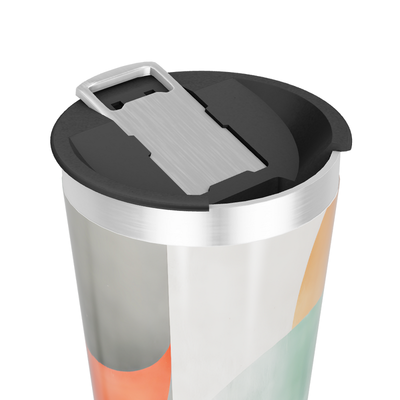 Copo Térmico - Estampa Abstrata Colorida