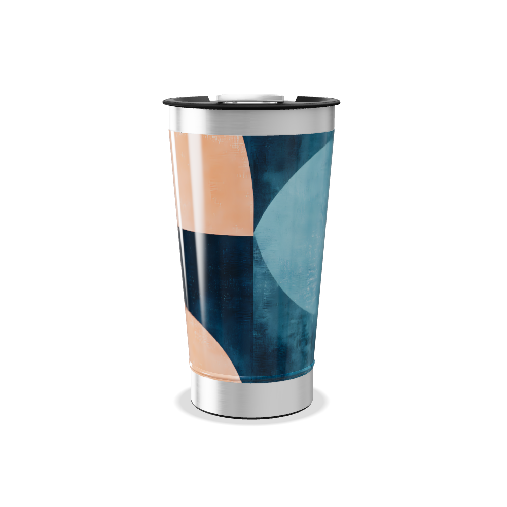 Copo Térmico - Branco com detalhe rosa