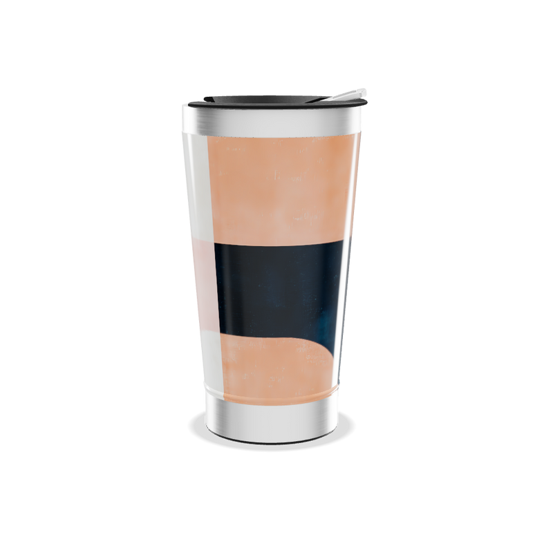 Copo Térmico - Branco com detalhe rosa