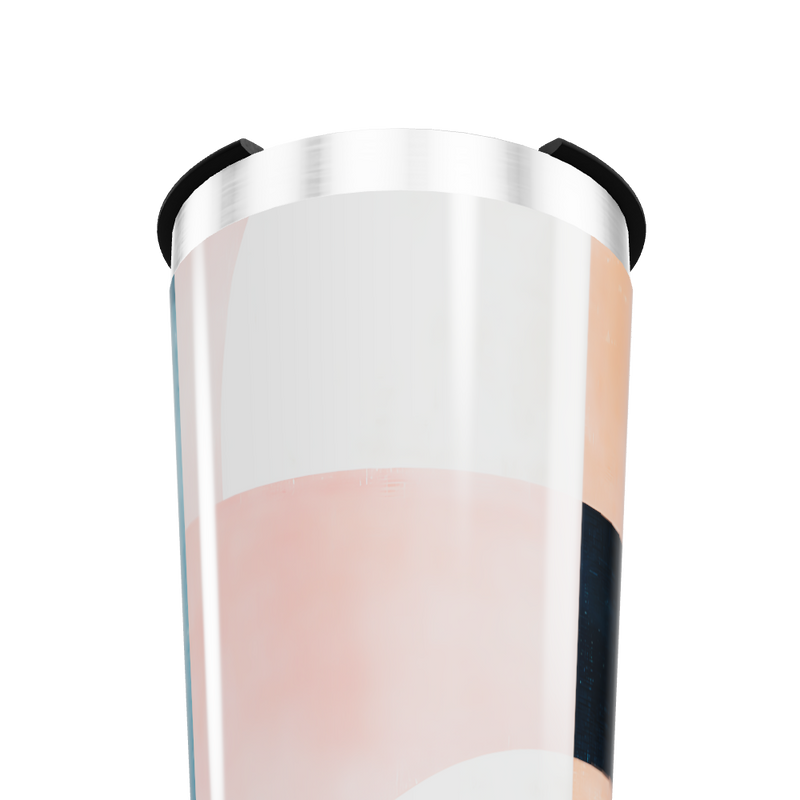 Copo Térmico - Branco com detalhe rosa