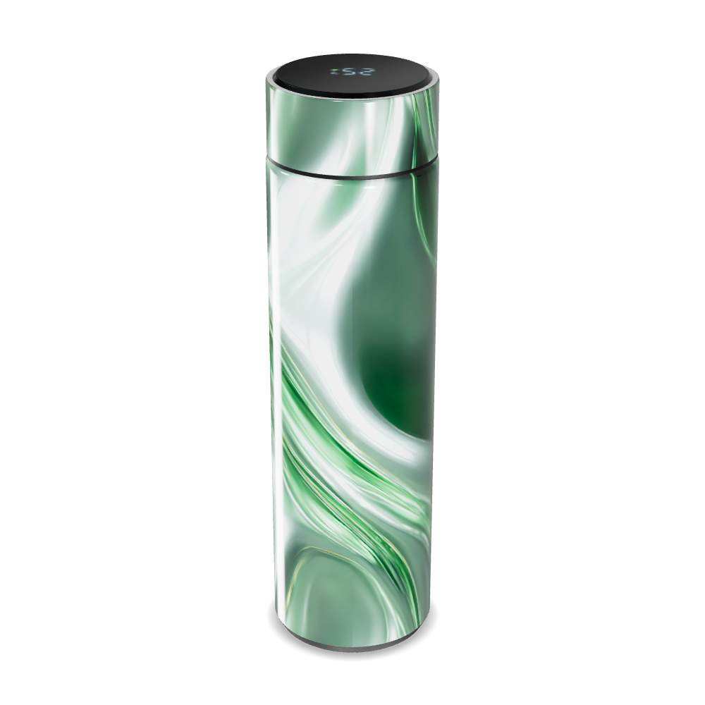 Garrafa Térmica Touch Verde Marmorizada