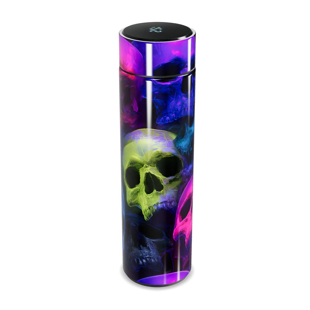 Garrafa Térmica Touch - Caveiras Coloridas