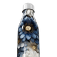 Garrafa Inox - Flores Azul e Branca