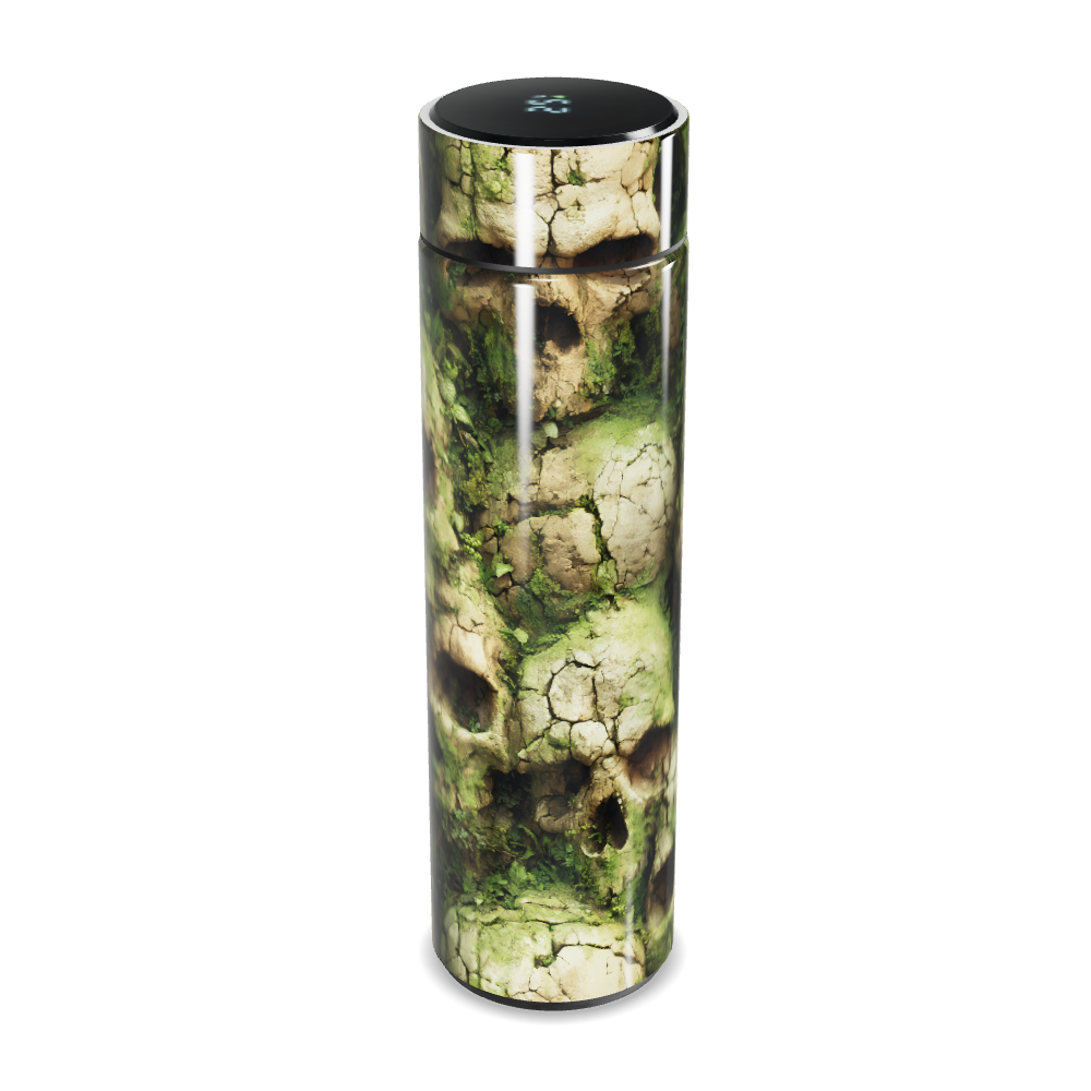 Garrafa Térmica Touch - Caveiras Verde