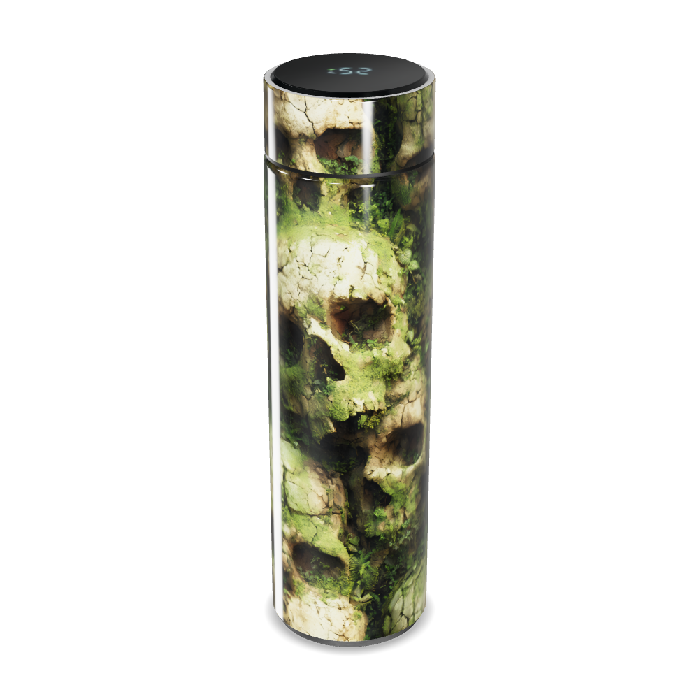 Garrafa Térmica Touch - Caveiras Verde