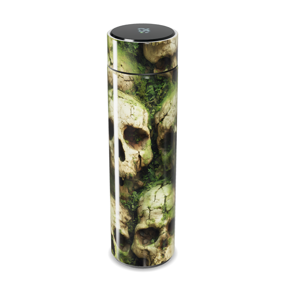 Garrafa Térmica Touch - Caveiras Verde