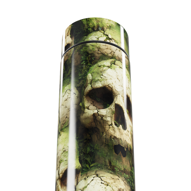 Garrafa Térmica Touch - Caveiras Verde