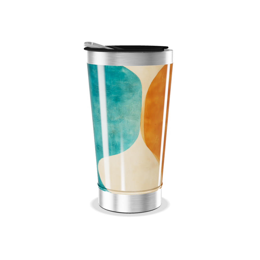 Copo Térmico - Estampa Abstrata Colorida