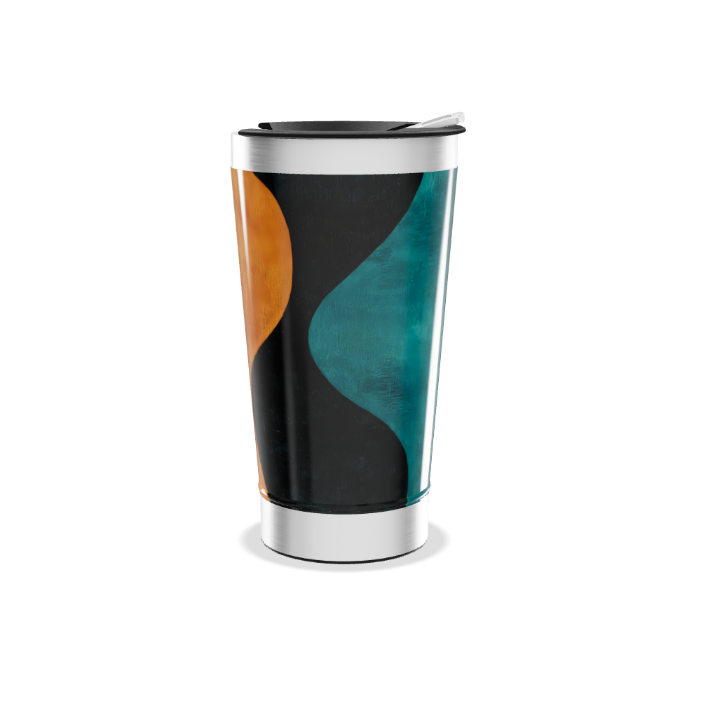 Copo Térmico - Estampa Abstrata Colorida