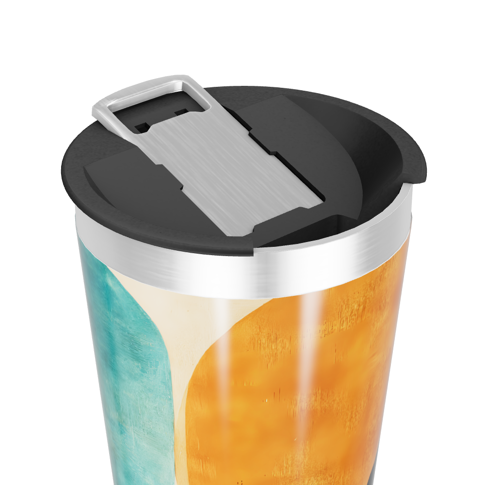 Copo Térmico - Estampa Abstrata Colorida