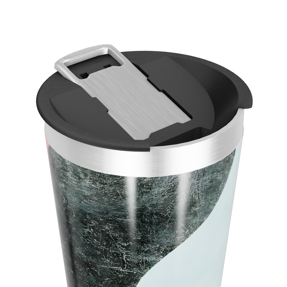 Copo Térmico - Azul com Design Curvo