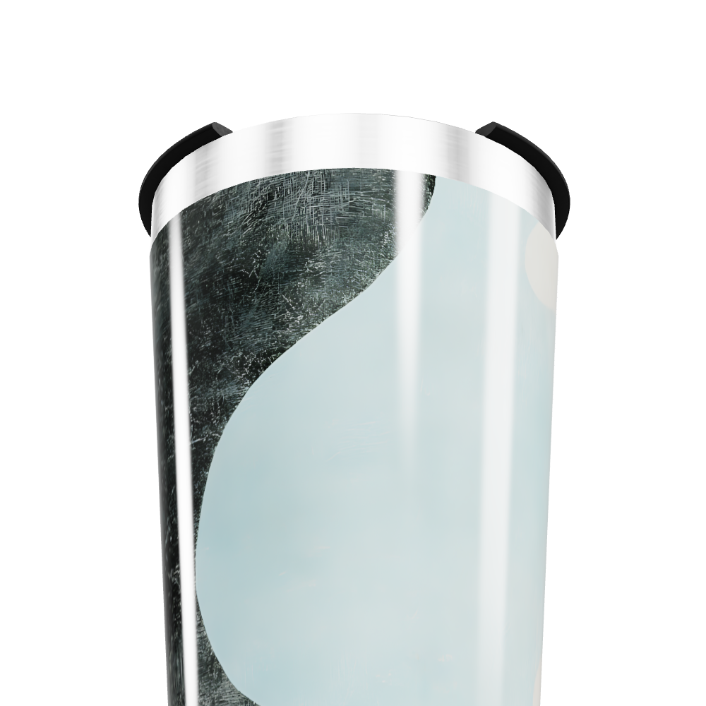 Copo Térmico - Azul com Design Curvo